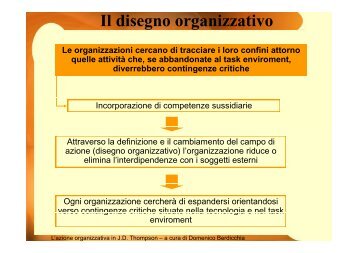 Cap 4 - Il disegno organizzativo