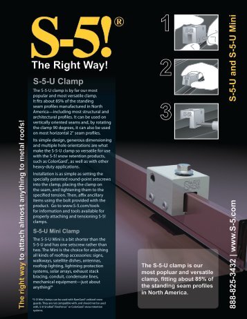 Download S-5-U Brochure â PDF - Sun Bright Solar