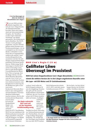 MAN Lion's Regio C - Busmagazin