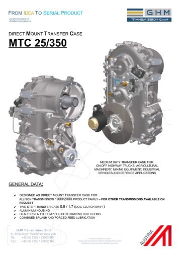 MTC 25/350 - GHM Transmission GmbH