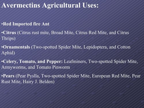 Mode of Action for Insecticides