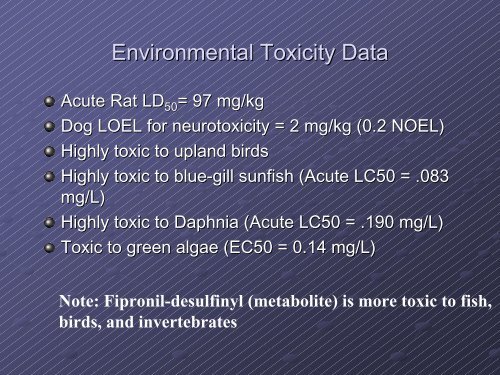 Mode of Action for Insecticides