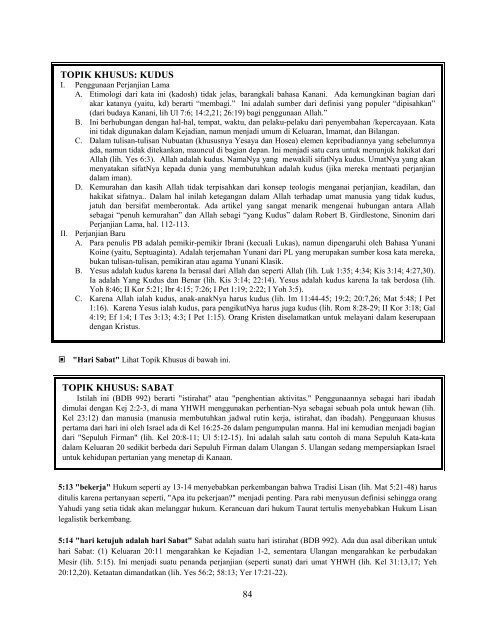 Ulangan - Free Bible Commentary