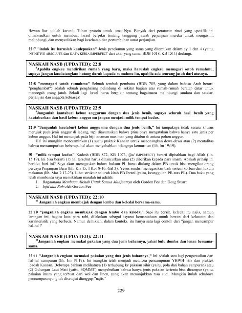 Ulangan - Free Bible Commentary