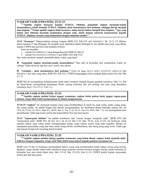 Ulangan - Free Bible Commentary