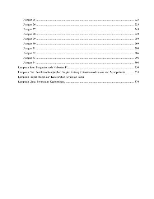 Ulangan - Free Bible Commentary