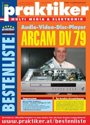 ARCAM DV 79: Audio-Video-Disc-Player - ITM ... - HOME praktiker.at