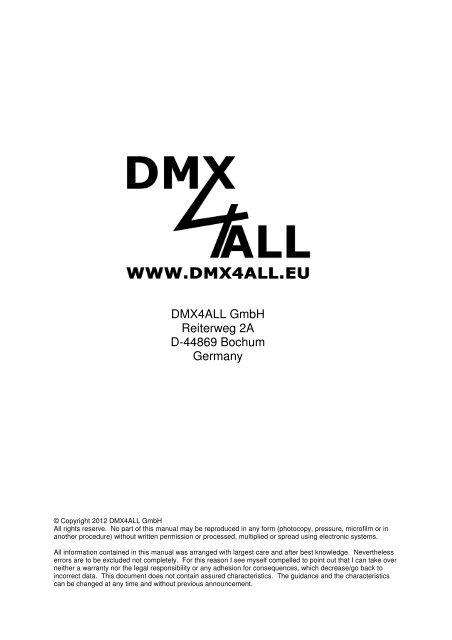 DMX-ADDRESS-MODULE - DMX4ALL GmbH