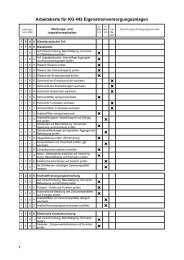 Arbeitskarte fÃ¼r KG 442 Eigenstromversorgungsanlagen