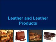 Leather and Leather Products - West Bengal Industrial Development ...