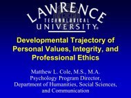 Development Trajectory of Personal Values, Integrity, and