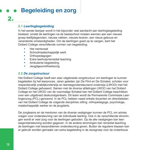 Voorzieningen en activiteiten - Dollard College