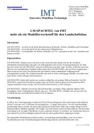 LM-SPACHTEL von IMT mehr als ein Modellierwerkstoff für den ...