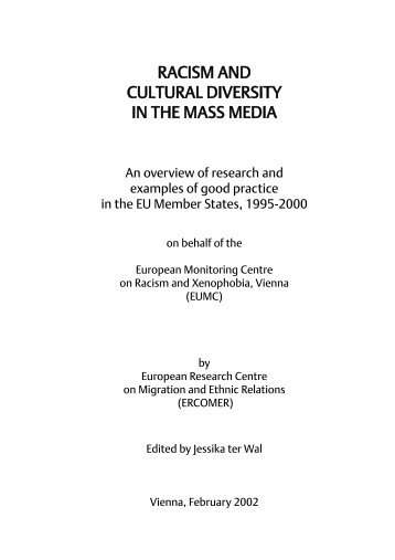 racism and cultural diversity in the mass media - European Union ...