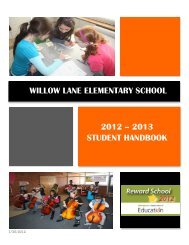 Willow Student Handbook - White Bear Lake Area Schools