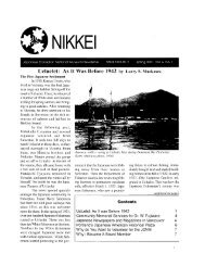 Volume 6 No. 1 (PDF) - Nikkei National Museum & Cultural Centre