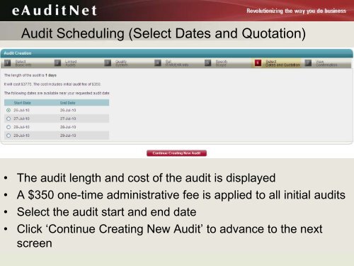 eAuditNet Supplier Tutorial - PRI