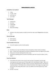 Athlete Bulletin #2 23/11/12 Competition next ... - Athletics Victoria