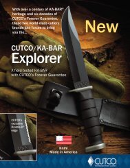  Cutco Clip Point Outdoor Knife 5719 Orange Handle