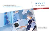 IAB Insertion / CS300 Operation - MAQUET Cardiac Assist