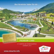 PREMIUM CARD - Urlaub in St. Martin am Tennengebirge