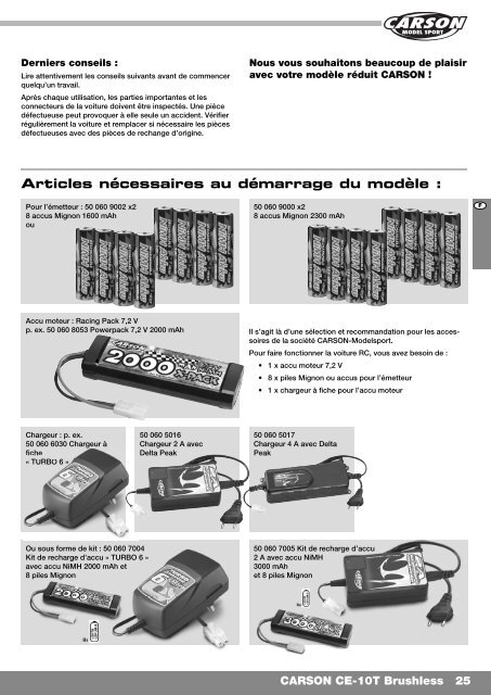 CARSON CE-10T Brushless - Tamiya