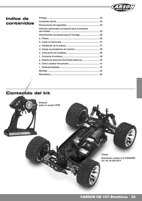 CARSON CE-10T Brushless - Tamiya