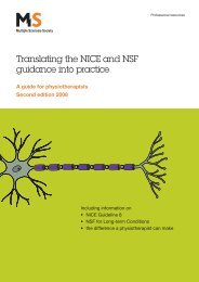 physio text.qxd:Layout 1 - Multiple Sclerosis Society