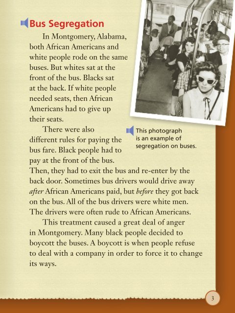 Lesson 24:The Montgomery Bus Boycott