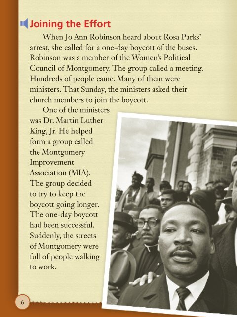 Lesson 24:The Montgomery Bus Boycott