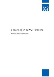 E-learning in de VVT-branche - a+o-vvt