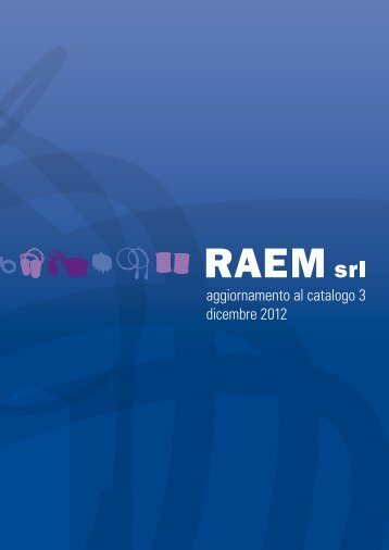 aggiornamento al catalogo 3 dicembre 2012 - Raemsrl.it