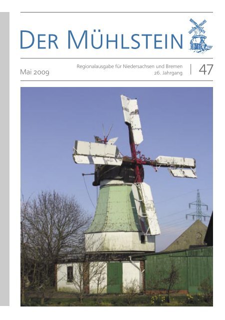 Zeitschrift Mühlstein mit Bericht zur Bockwindmühle im Lönspark