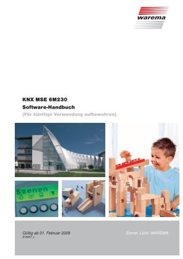 KNX MSE 6M230 Software-Handbuch - Warema