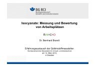 Isocyanate: Messung und Bewertung von ArbeitsplÃ¤tzen Isocyanate ...