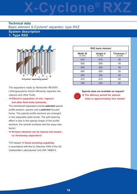 REVEN air cleaning food industry 3.2 – english - Rentschler Reven ...