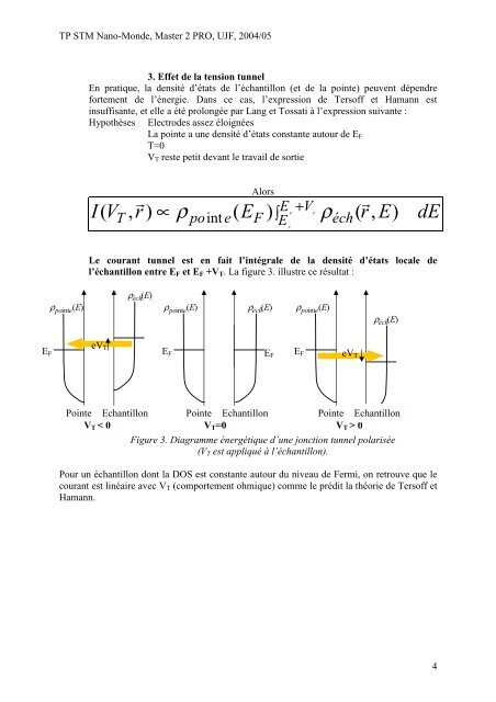 TP de MICROSCOPIE A EFFET TUNNEL (STM) ElÃ©ments ... - CNRS