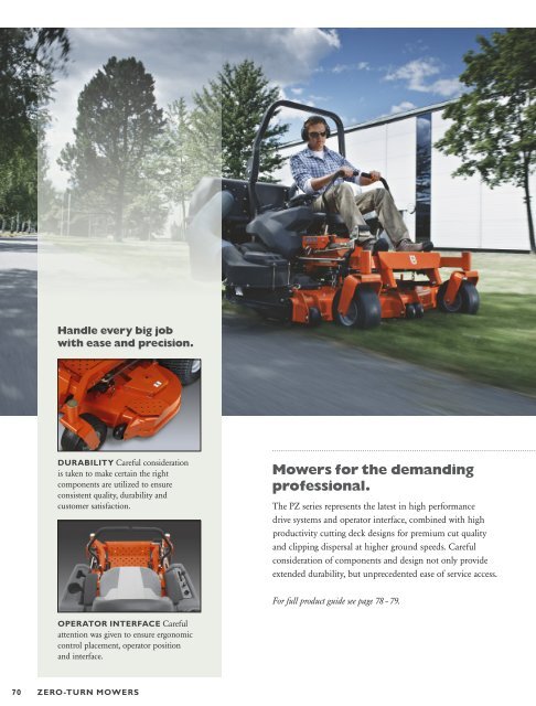 HUSQVARNA PRODUCT RANGE - Husqvarna Group