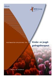 Kinder- en jeugd- gedragstherapeut - RINO Groep