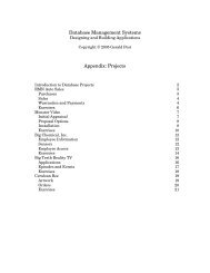 Database Management Systems Chapter 2 - Jerry Post