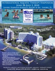 to View/Print Symposium Registration Brochure - Aquatic Therapy ...