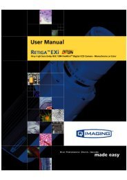 Retiga EXi Fast 1394 User's Manual - QImaging