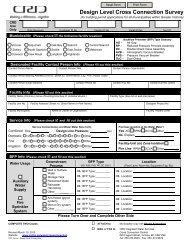 Design Level Cross Connection Survey