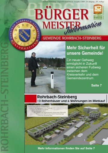 Mehr Sicherheit für unsere Gemeinde! - Rohrbach-Steinberg