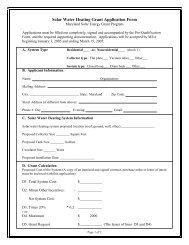Solar Water Heating Grant Application Form