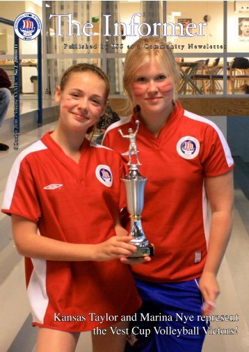 Kansas Taylor and Marina Nye represent the Vest Cup Volleyball ...