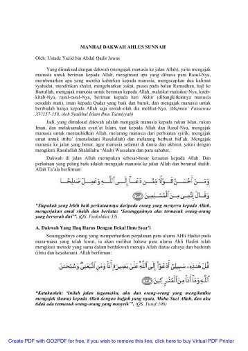 manhaj dakwah ahlus sunnah.pdf - ABU ZUBAIR