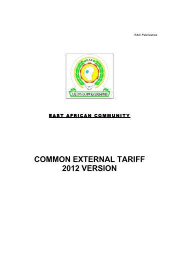 EACTariff 2012.pdf - TRA