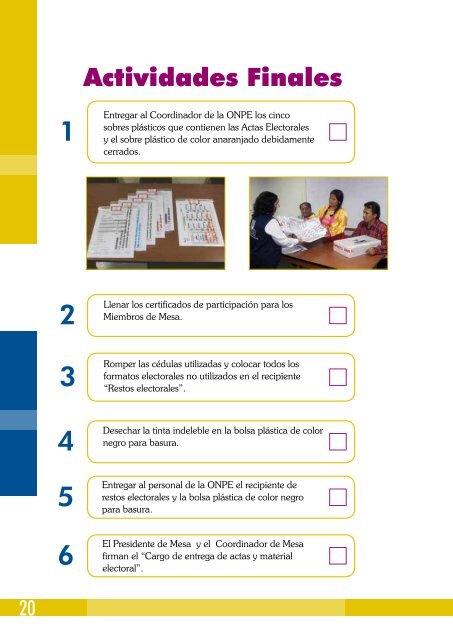 CARTILLA DE INSTRUCCIÓN PARA MIEMBROS DE MESA - ONPE