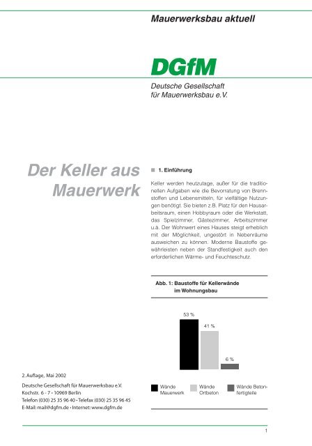 Der Keller aus Mauerwerk - Deutsche Gesellschaft für Mauerwerks ...